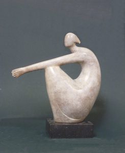 Ana Ducan, Captive Artist: Ana Duncan Medium: Bronze Size: 25 x 24 x 9cm Nadia Waterfield Fine Art. Bronze and Ceramic Sculpture Artist from Dublin. The female figure is the subject of focus inspired by organic forms.
