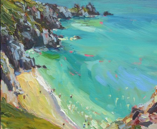 Porthcurno, a Dip in the Water 1