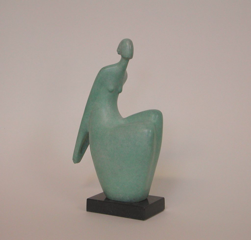 Ana Duncan, Left to Right £2,100 Medium: Bronze Size: 28 x 16 x 7 cms Artist: Ana Duncan Medium: Bronze Size: 28 x 16 x 7 cms Nadia Waterfield Fine Art. Bronze and Ceramic Sculpture Artist from Dublin. The female figure is the subject of focus inspired by organic forms.