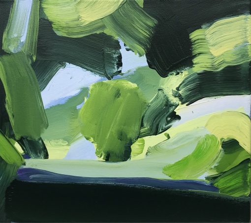 Depicting humanity at its most busy and vibrant. Or in contrast Landscapes, nature and Quiet Roads. A bold colour palette with wide brushstrokes. Nick Bodimeade, Glyndebourne Willows £1,600 Medium: Oil on Canvas Size: 40 x 46cm