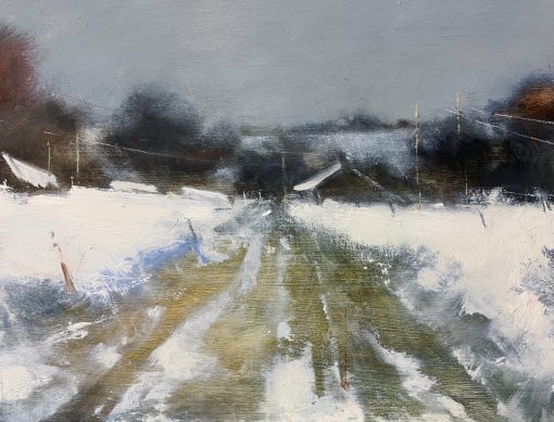 Hannah Woodman, Farm over the Fields, Cornish Winter 1