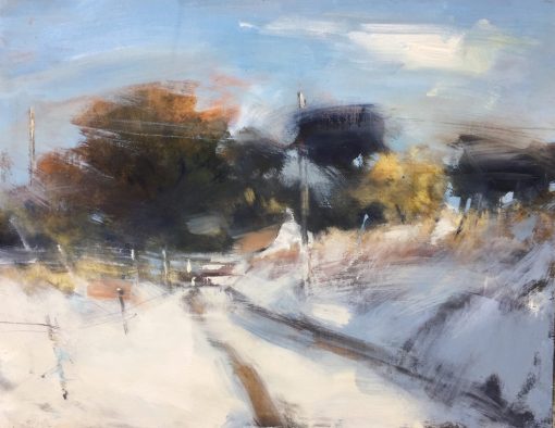 Hannah Woodman, Sun on Fresh Snow, Cornwall 1