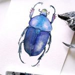 Children's Half Term Workshop - Painting Beetles & Bugs in Watercolour
