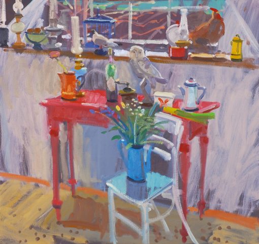 Glen Scouller, Red Table Still Life 1