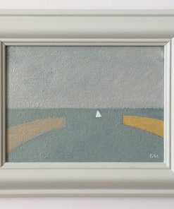 Bess Harding, Sailing In £175 Medium: Oil on Board Size: 23 x 28cm Sold Bold and Clear-cut drawing inspiration from still life and seascapes. Working in oil focusing on realism.