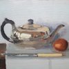 Lotta Teale, Silver Teapot with Egg & Knife 2