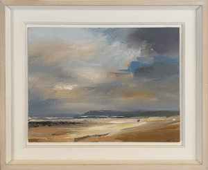  Landscape and Seascape Painter of Cornwall and Devon Beaches. Working in Oil on Board. David Atkins, Autumn, Constantine Bay £2,750 Medium: Oil on Board Size: 46 x 61cm
