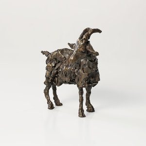 Laura Pentreath, Goat (bronze) 1