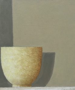 Philip Lyons, Small Ivory Bowl £480 Medium: Acrylic on Board Size: 20 x 20 cm Sold Painter of Still life Bowls. Grid structured artwork creating framework for compositions. The surface of the paintings suggest weathering or wear and tear. Acrylic on board.