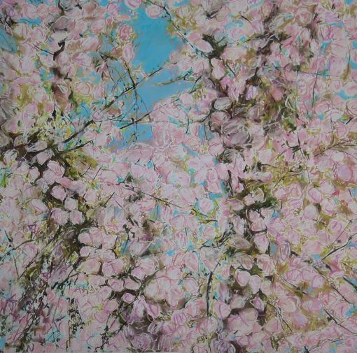 Carla Groppi, Cherry Blossom After Tokihiro Sato £1,600 Medium: Pastel Large Scale Pastel and Charcoal Artist. inspired by photographer 1900s French photographer Atget, Tokihiro Sato.