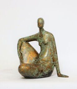 Ana Duncan, Your Move, Bronze 4/9 £2,200 Medium: Bronze Size: 17 x 13 x 14 cm Nadia Waterfield Fine Art. Bronze and Ceramic Sculpture Artist from Dublin. The female figure is the subject of focus inspired by organic forms.