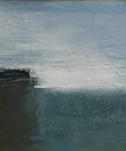 Boo Mallinson, Coastal Light I £495 Medium: Acrylic & Charcoal on Canvas Size: 15 x 38cm Visual Landscape diary for Daily Walks in Dorset. Seasonal abstract paintings in Acrylic. Interpretive art.