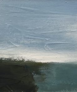 Boo Mallinson, Coastal Light II £695 Medium: Acrylic & Charcoal on Canvas Size: 15 x 38cm Visual Landscape diary for Daily Walks in Dorset. Seasonal abstract paintings in Acrylic. Interpretive art.
