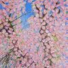 Carla Groppi, Sakura II £1,800 Medium: Pastel Size: 116 x 116cm Large Scale Pastel and Charcoal Artist. inspired by photographer 1900s French photographer Atget, Tokihiro Sato.