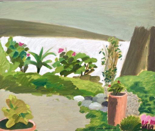 Sophie Harding Courtard oil on canvas botanical plants 50 x 50 cm