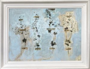 Dried Pressed Flowers, Oil on Board, £950, 60cm x 46cm, Framed: 73cm x 60cm Exploration of representation. landscape painter from Cornwall. Working in Oil. 