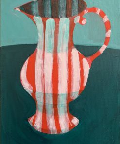 Affordable Art Fair Classic Jug, acrylic on canvas, 36 x 25 cm £725 cm Rich textures, layers, bright colours showing faces and still life. Picasso style artist. oil, pastels and mixed media painter.