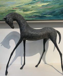 Alex Shorey, Bronze & Mixed media, AAF page £1900 Alijah II 53 x 40cm Bronze and Mixed Media Sculpture Artist. Capturing the movement and figures of horses. Perfect for Equestrian lovers.