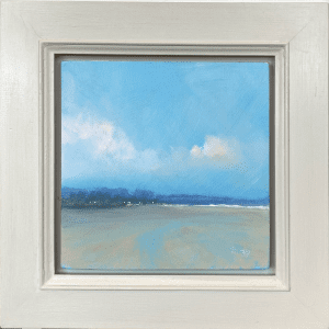 Oil Landscape Painting, painting the atmosphere of the English Countryside. Working in oil. He exhibits as the royal societies of artists in the UK. David Smith, Epping Tide £350 Medium: Oil on Board Size: 20cm x 20cm Framed: 30cm x 30cm
