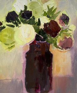 Title: Ranunculus Medium: Oil on Canvas Size: 35.5 x 25.5 cms Price: SP £900 A reproduction of reality. Painter of still life florals and flowers in oil. abstract contemporary artist.