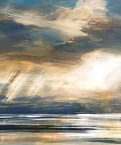 Landscape Artist working in oils. Scottish Artist Painting Light and darkness within a space. Changing Light and Skies. Zarina Stewart-Clark, Light Passage, Skye, Size: 53cm x 58cm Framed: 71cm x 74cm, Egg on Gesso Panel, £3200