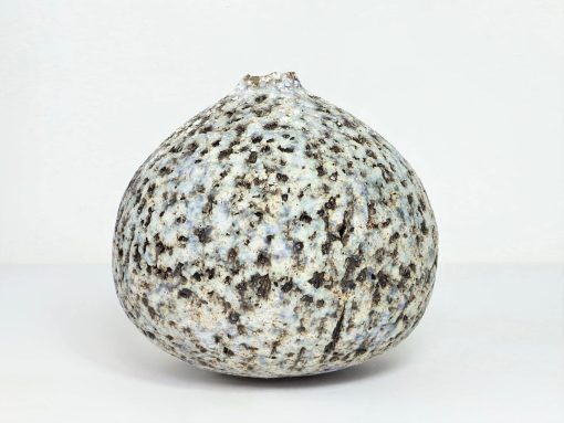 Claire Lardner Burke,Textured Pod with Manganese & Pale Blue (38) 1