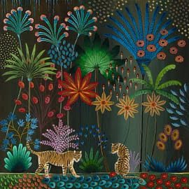 Daphne Stephenson, Tigers in the Jungle (Limited Edition Giclee Print) 1