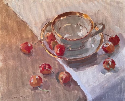 Lotta Teale, Teacup with Cherries 1