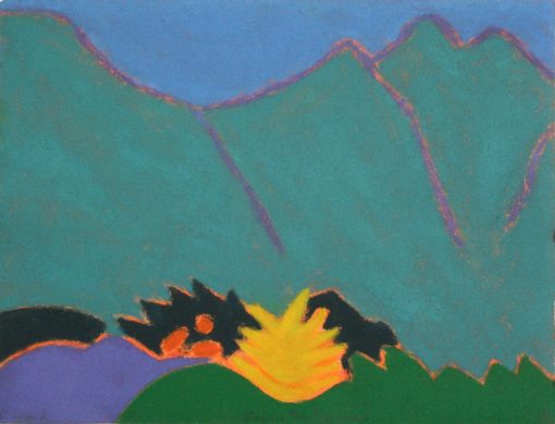 Ursula Leach, Below the Mountains(Framed Print) 1
