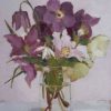 Annie Waring,Hellebores and snowdrop in Jar 3