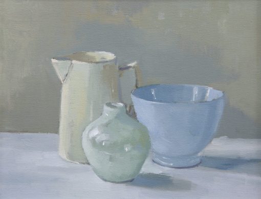 Annie Waring, Jug Vase and Blue Bowl 1