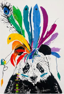 Millie McCullum, Panda Headdress I 1