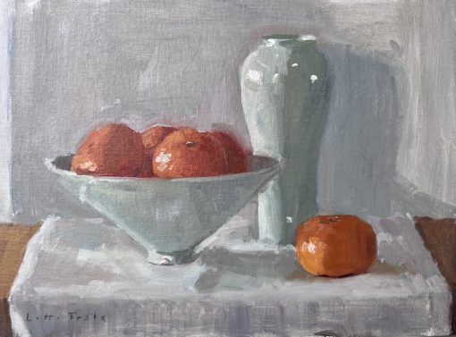 Lotta Teal, Still Life with Nectarines 1