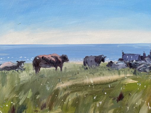 Natalie Bird, Cows Grazing, Isle of Wight 1
