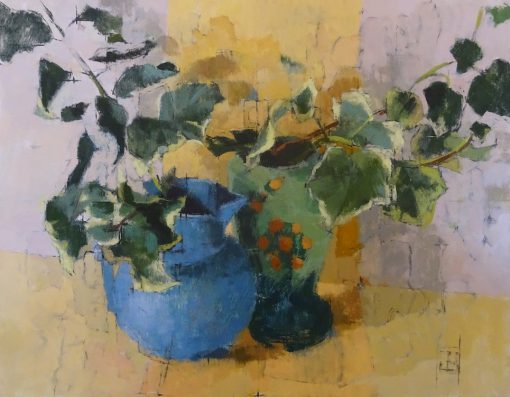 Jill Barthorpe, Two Pots with Ivy 1