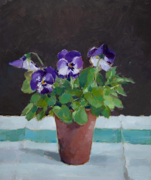 Annie Waring, Pansy in Terracotta Pot 1