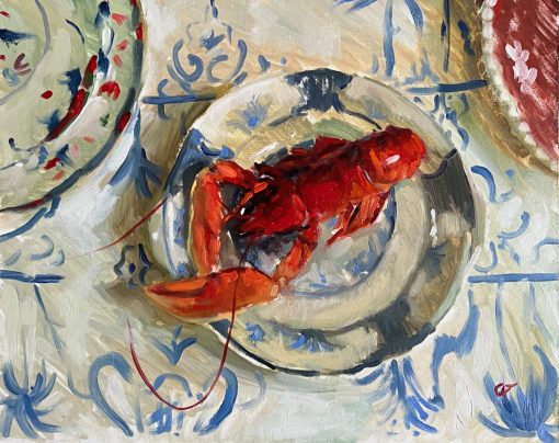 Ollie Tuck, Lobster with Decorative Plates 1