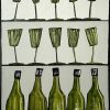 Angie Hunt, Green glasses and Bottles 3