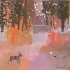 Carol Saunderson, Muntjac And Falling Snow 3