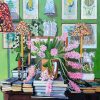 Louise Millin, Flowers in the Library 3